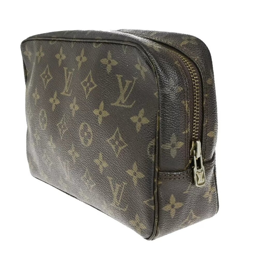 LOUIS VUITTON Trousse Toilette 23 Clutch Hand Bag Monogram Brown - Picture 2 of 16